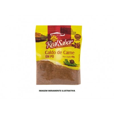 TEMPERO - REAL SABOR - 40g - CALDO DE CARNE - CX50